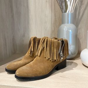 3.1 Phillip Lim - Suede Tassel Ankle Booties